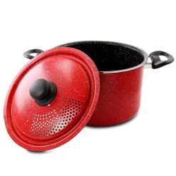 Buy ✨ Gibson Home Granita 6 Qt. Aluminum Pasta Pot In Red Speckle With Lid 😀 -Cheap Cookware Shop unnamed file 2788