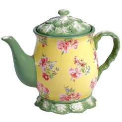 Deals ๐ Certified International English Garden 38 Oz. 3-Cup Multicolored Teapot ๐