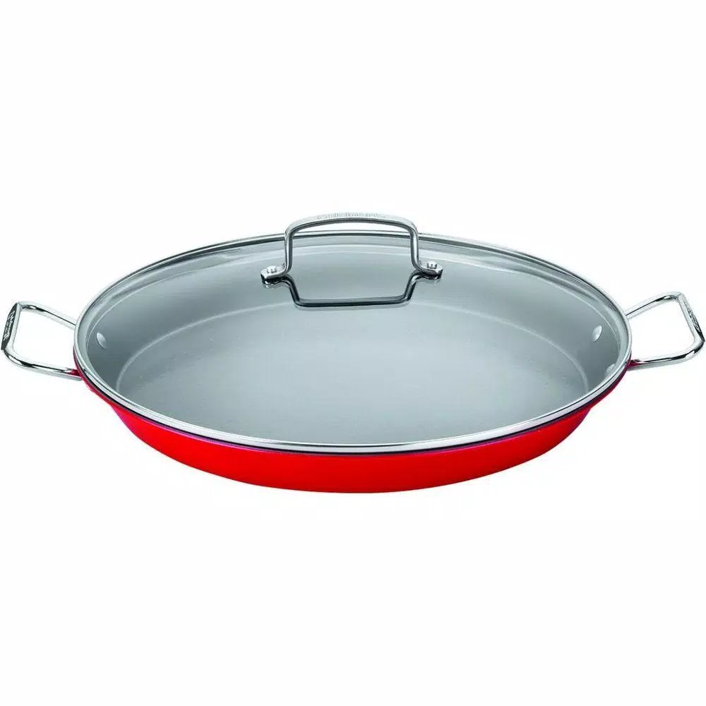 Hot Sale π Cuisinart 15 In. Stainless Steel Nonstick Grill Pan In Red With Glass Lid π― 1 Hot Sale π Cuisinart 15 In. Stainless Steel Nonstick Grill Pan In Red With Glass Lid π―