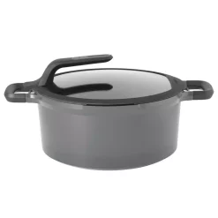 Coupon ๐ฅฐ BergHOFF GEM Stay Cool 5.1 Qt. Cast Aluminum Nonstick Stock Pot In Gray With Glass Lid ๐ฅ