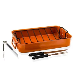 Best deal 🤩 Ovente 5.5 Qt. Non-Stick Roasting Pan With Carving Set 🛒 -Cheap Cookware Shop unnamed file 2871