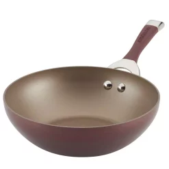Cheapest 🔥 Circulon Symmetry Hard-Anodized Nonstick Covered Stir Fry, 9.5-Inch, Merlot 🧨