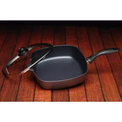Outlet 🧨 Swiss Diamond Classic Series 5 Qt. Cast Aluminum Nonstick Saute Pan In Gray With Glass Lid ✔️ -Cheap Cookware Shop unnamed file 2884