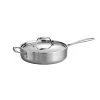 Budget 🧨 Tramontina Gourmet Tri-Ply Clad 3 Qt. Stainless Steel Saute Pan With Lid ✔️