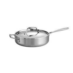 Budget ๐งจ Tramontina Gourmet Tri-Ply Clad 3 Qt. Stainless Steel Saute Pan With Lid โ๏ธ
