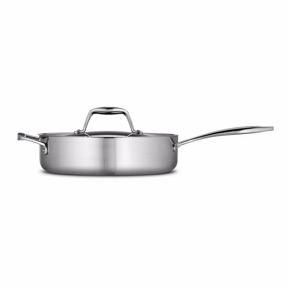 Budget ๐งจ Tramontina Gourmet Tri-Ply Clad 3 Qt. Stainless Steel Saute Pan With Lid โ๏ธ 2 Budget ๐งจ Tramontina Gourmet Tri-Ply Clad 3 Qt. Stainless Steel Saute Pan With Lid โ๏ธ - Image 2