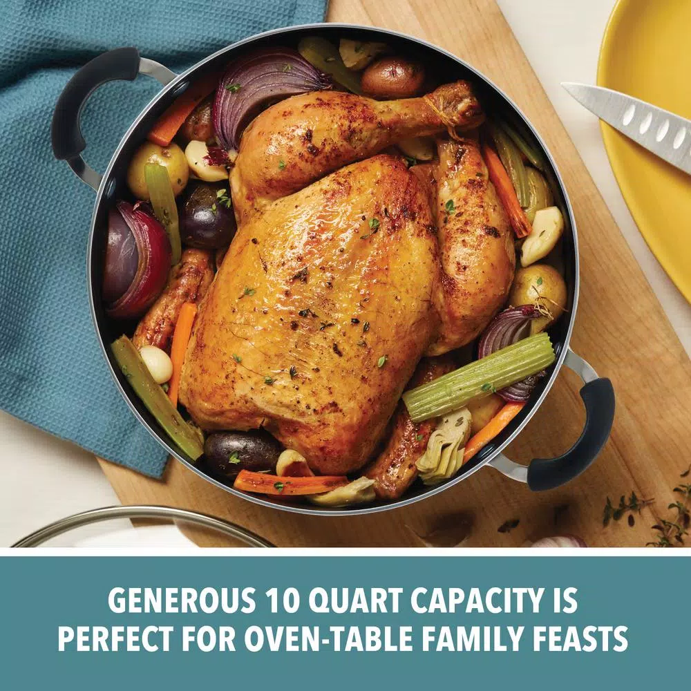 Cheap 🥰 Farberware Dishwasher Safe 10.5 Qt. Aluminum Nonstick Stock Pot In Black With Glass Lid 🤩 8 Cheap 🥰 Farberware Dishwasher Safe 10.5 Qt. Aluminum Nonstick Stock Pot In Black With Glass Lid 🤩 - Image 8