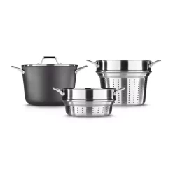 Top 10 ✔️ Calphalon Premier Large 12 Qt.Hard-Anodized Nonstick Multi-Pot With Pasta And Steamer Inserts And Cover ❤️