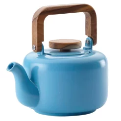 Cheapest 👏 BonJour Ceramic Coffee And Tea 4-Cup Ceramic Teapot With Infuser, Aqua ✔️