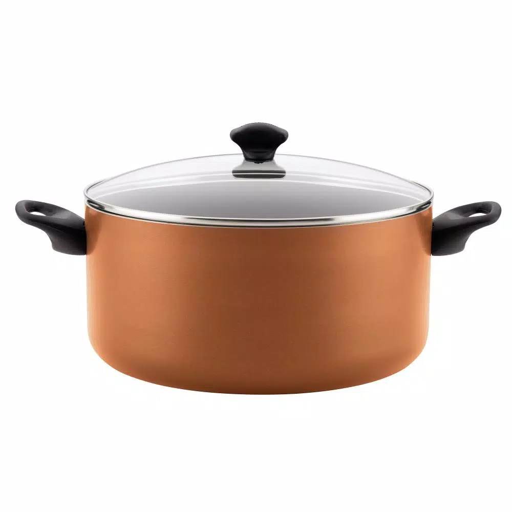 Cheapest π€© Farberware Promotional 10.5 Qt. Aluminum Nonstick Stock Pot In Copper With Glass Lid π 1 Cheapest π€© Farberware Promotional 10.5 Qt. Aluminum Nonstick Stock Pot In Copper With Glass Lid π