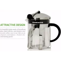Best deal 😍 Ovente 3.3-Cup 27 Oz. Stainless Steel And Heat Tempered Borosilicate Tea Maker Retractable With Infuser 🛒 -Cheap Cookware Shop unnamed file 2970