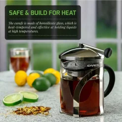 Best deal 😍 Ovente 3.3-Cup 27 Oz. Stainless Steel And Heat Tempered Borosilicate Tea Maker Retractable With Infuser 🛒 -Cheap Cookware Shop unnamed file 2973