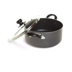 Outlet π Better Chef 4 Qt. Round Aluminum Nonstick Dutch Oven In Gray With Glass Lid β€οΈ