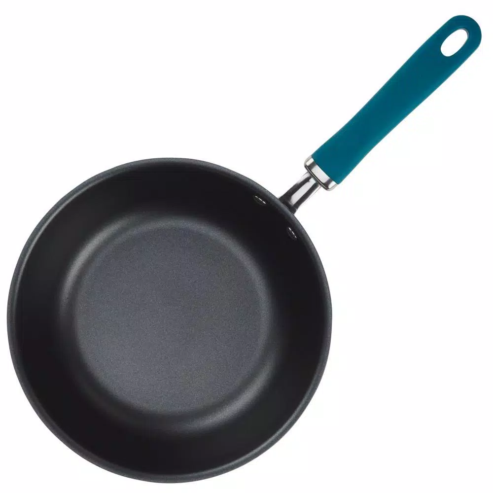 Best reviews of π Rachael Ray Create Delicious 10 In. Hard-Anodized Aluminum Nonstick Skillet In Gray With Teal Handles With Glass Lid π 2 Best reviews of π Rachael Ray Create Delicious 10 In. Hard-Anodized Aluminum Nonstick Skillet In Gray With Teal Handles With Glass Lid π - Image 2