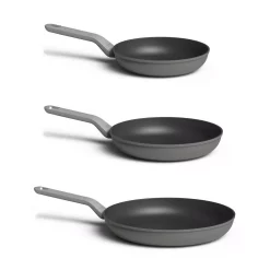 Coupon ✨ BergHOFF Leo 3-Piece Aluminum Nonstick Frying Pan Set In Grey ✔️
