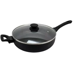 Wholesale π Oster Ashford 5 Qt. Aluminum Nonstick Saute Pan In Black With Glass Lid π€©