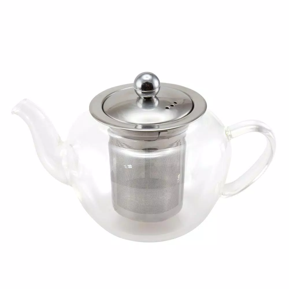 Deals ๐งจ Creative Home 600 Ml, 20 Oz. (2.7 Cup) Clear Glass Tea Pot With Stainless Steel Removable Lid And Infuser Basket ๐ 1 Deals ๐งจ Creative Home 600 Ml, 20 Oz. (2.7 Cup) Clear Glass Tea Pot With Stainless Steel Removable Lid And Infuser Basket ๐