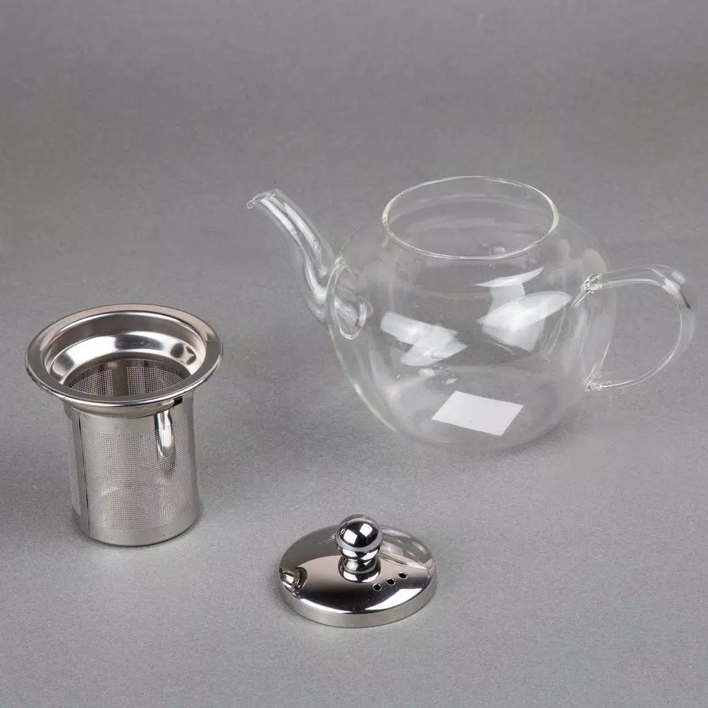 Deals ๐งจ Creative Home 600 Ml, 20 Oz. (2.7 Cup) Clear Glass Tea Pot With Stainless Steel Removable Lid And Infuser Basket ๐ 3 Deals ๐งจ Creative Home 600 Ml, 20 Oz. (2.7 Cup) Clear Glass Tea Pot With Stainless Steel Removable Lid And Infuser Basket ๐ - Image 3