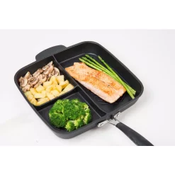 New ❤️ MasterPan Sectional Series 11 In. Cast Aluminum Nonstick Skillet In Black 👍 -Cheap Cookware Shop unnamed file 3091