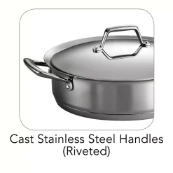 Best Pirce 🔥 Tramontina Gourmet Prima 5 Qt. Stainless Steel Saute Pan With Lid ✨ -Cheap Cookware Shop unnamed file 3096