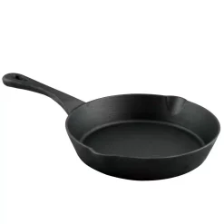 Budget ๐ Crock-Pot Artisan 8 In. Cast Iron Skillet In Flat Black With Pour Spout ๐