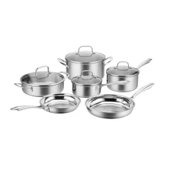 New 😍 Cuisinart MultiClad 10-Piece Stainless Steel Cookware Set 🔔