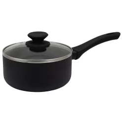 Brand new π Oster Ashford 2 Qt. Aluminum Nonstick Sauce Pan In Black With Glass Lid π