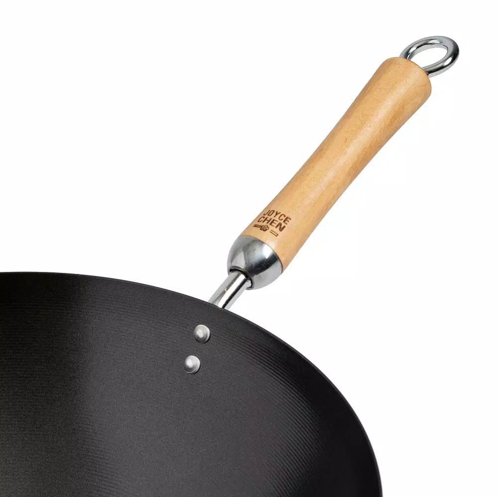 Budget 👏 Honey-Can-Do Joyce Chen 4-Piece Wok Set With Black Carbon Steel Non-Stick Wok, High Dome Lid, 12″ Bamboo Spatula, And Recipe Booklet 💯 5 Budget 👏 Honey-Can-Do Joyce Chen 4-Piece Wok Set With Black Carbon Steel Non-Stick Wok, High Dome Lid, 12″ Bamboo Spatula, And Recipe Booklet 💯 - Image 5