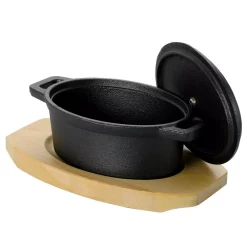 Coupon 🔔 Gibson Home Campton 0.35 Qt. Oval Cast Iron Casserole Dish In Black With Lid 🤩 -Cheap Cookware Shop unnamed file 3223