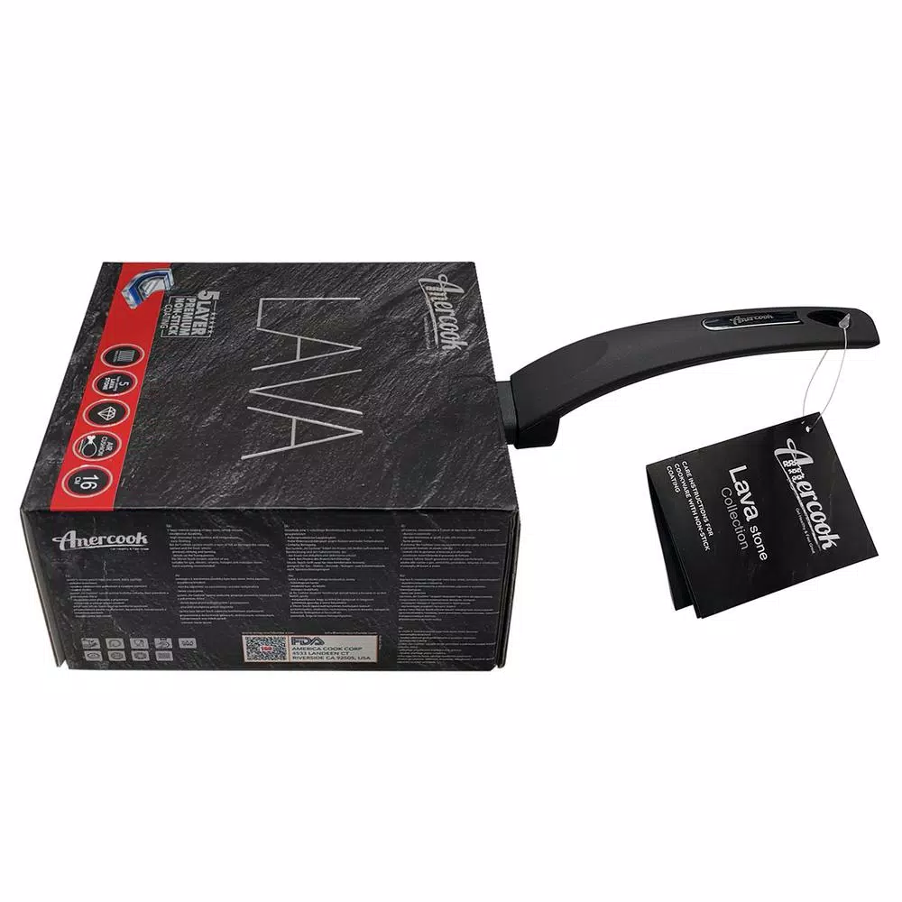 Best reviews of π AMERCOOK Lava Stone 1.5 Qt. Aluminum Nonstick Sauce Pot In Gray With Glass Lid π 4 Best reviews of π AMERCOOK Lava Stone 1.5 Qt. Aluminum Nonstick Sauce Pot In Gray With Glass Lid π - Image 4