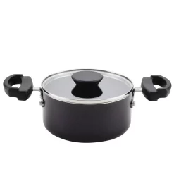 Flash Sale ๐ Farberware Neat Nest Space Saving 1.5 Qt. Aluminum Nonstick Sauce Pot In Black With Glass Lid ๐