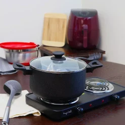 Budget 🌟 Oster Ashford 6 Qt. Round Aluminum Nonstick Dutch Oven In Black With Glass Lid ⌛ -Cheap Cookware Shop unnamed file 3242