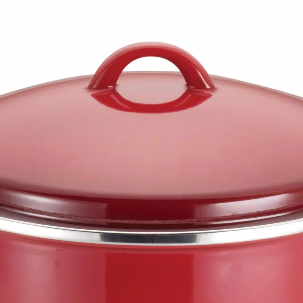Hot Sale ✔️ Rachael Ray Classic Brights 12 Qt. Steel Stock Pot In Red With Lid ⌛ 2 Hot Sale ✔️ Rachael Ray Classic Brights 12 Qt. Steel Stock Pot In Red With Lid ⌛ - Image 2