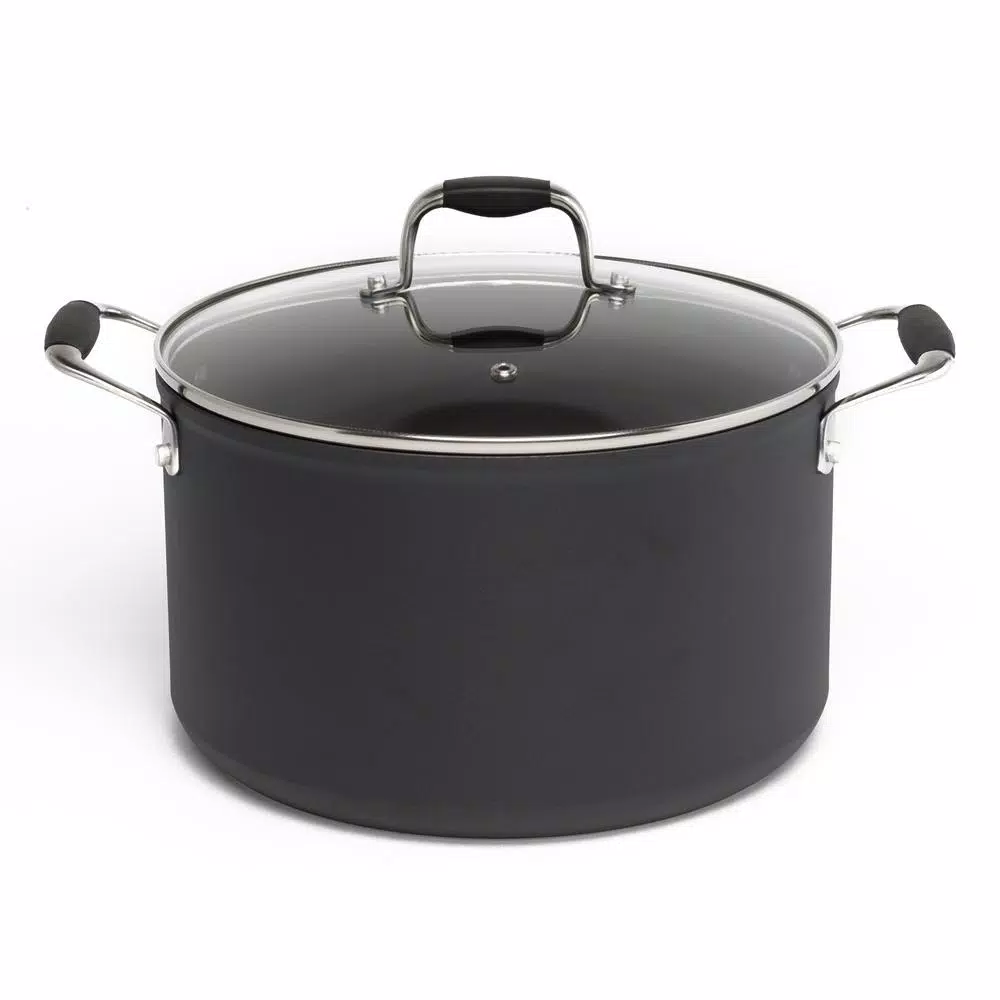 Hot Sale π Ecolution Symphony 8 Qt. Aluminum Nonstick Stock Pot In Slate With Glass Lid π 1 Hot Sale π Ecolution Symphony 8 Qt. Aluminum Nonstick Stock Pot In Slate With Glass Lid π