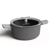 Buy ⌛ BergHOFF Leo 4.6 Qt. Aluminum Nonstick Stock Pot In Grey With Glass Lid ⭐