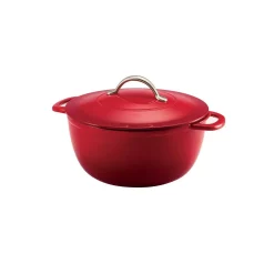 Flash Sale โ Tramontina Gourmet Enameled 6.5 Qt. Round Cast Iron Dutch Oven In Gradated Red With Lid ๐ฅ