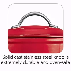 Flash Sale ⌛ Tramontina Gourmet Enameled 6.5 Qt. Round Cast Iron Dutch Oven In Gradated Red With Lid 🔥 -Cheap Cookware Shop unnamed file 3344