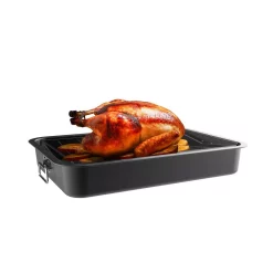 Outlet ❤️ Classic Cuisine Heavy Duty Nonstick Roasting Pan With Angled Rack ⭐ -Cheap Cookware Shop unnamed file 3378