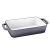 Hot Sale 🧨 AMERCOOK LA PLURIEL 11.8 In. Cast Iron Roasting Pan In Gray 🛒