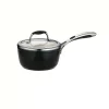 Brand new 😀 Tramontina Gourmet Ceramica Deluxe 1.5 Qt. Aluminum Ceramic Nonstick Sauce Pan In Metallic Black With Glass Lid ⌛
