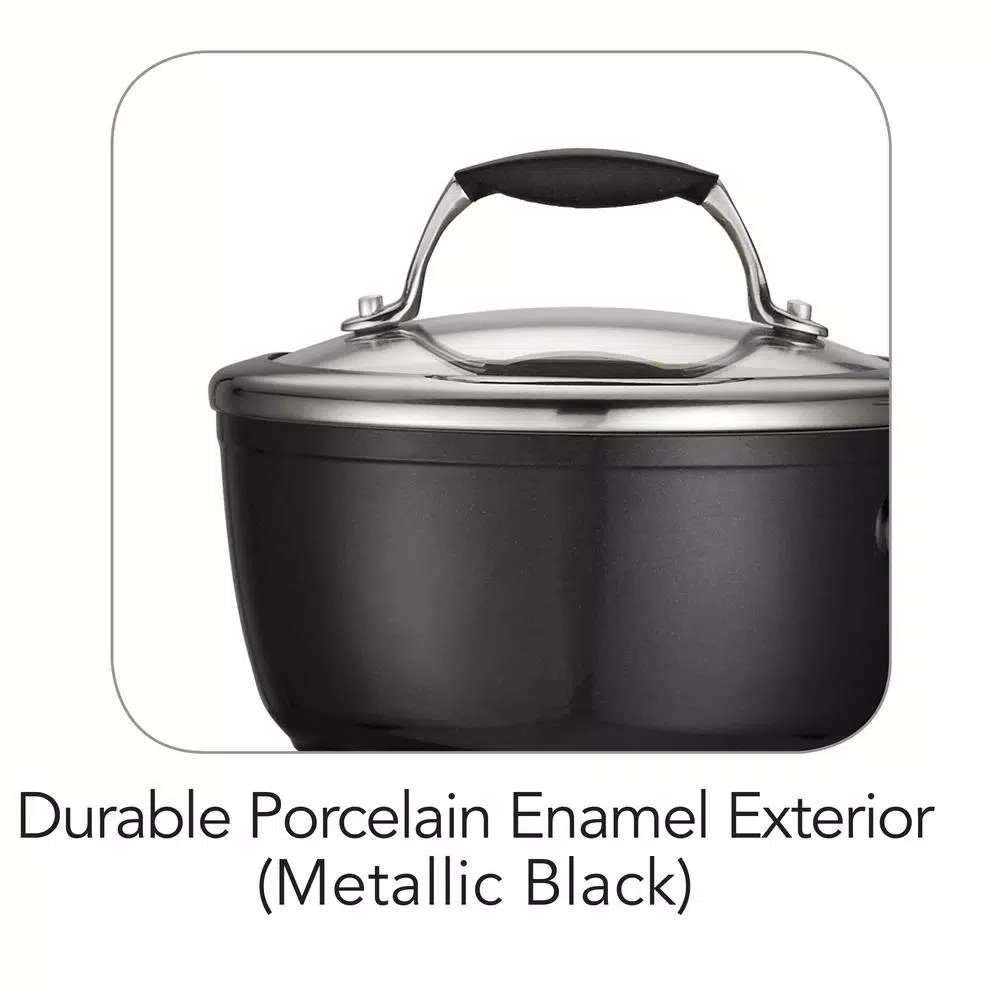 Brand new π Tramontina Gourmet Ceramica Deluxe 1.5 Qt. Aluminum Ceramic Nonstick Sauce Pan In Metallic Black With Glass Lid β 6 Brand new π Tramontina Gourmet Ceramica Deluxe 1.5 Qt. Aluminum Ceramic Nonstick Sauce Pan In Metallic Black With Glass Lid β - Image 6