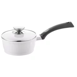 Best reviews of 😍 Berndes SignoCast Pearl 2 Qt. Cast Aluminum Ceramic Nonstick Sauce Pan In White With Glass Lid ✔️