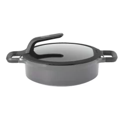 Coupon ✨ BergHOFF GEM Stay Cool 4.1 Qt. Cast Aluminum Nonstick Saute Pan In Gray With Glass Lid 😍