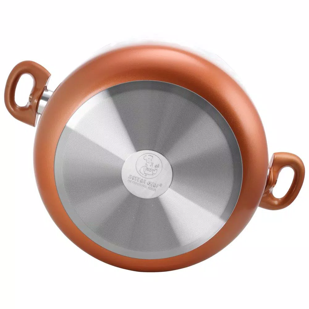 Budget π Better Chef 3 Qt. Round Aluminum Ceramic Nonstick Dutch Oven In Copper With Glass Lid π 2 Budget π Better Chef 3 Qt. Round Aluminum Ceramic Nonstick Dutch Oven In Copper With Glass Lid π - Image 2