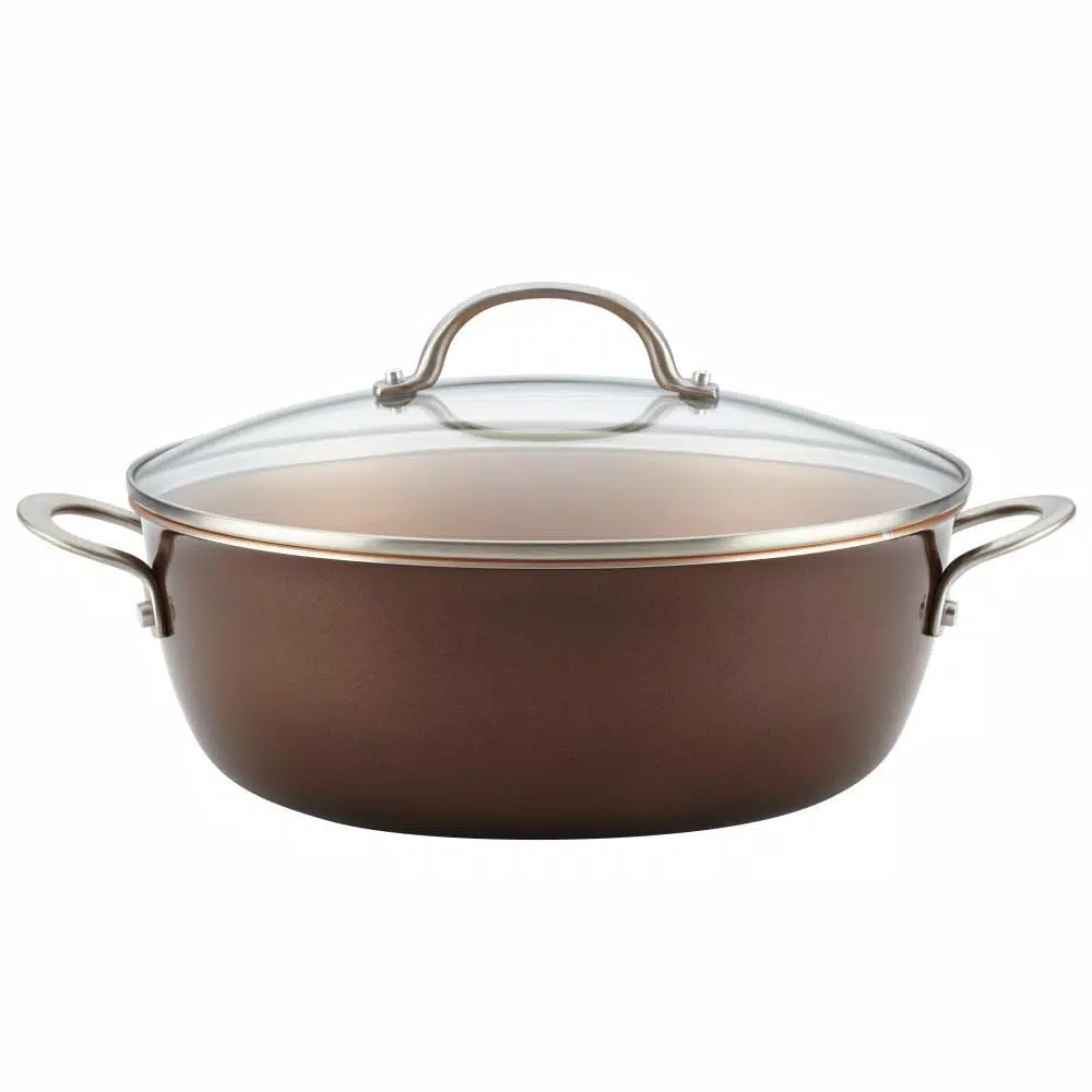 Hot Sale ⌛ Ayesha Curry Home Collection 7.5 Qt. Aluminum Nonstick Stock Pot In Brown Sugar With Glass Lid ✔️ 1 Hot Sale ⌛ Ayesha Curry Home Collection 7.5 Qt. Aluminum Nonstick Stock Pot In Brown Sugar With Glass Lid ✔️