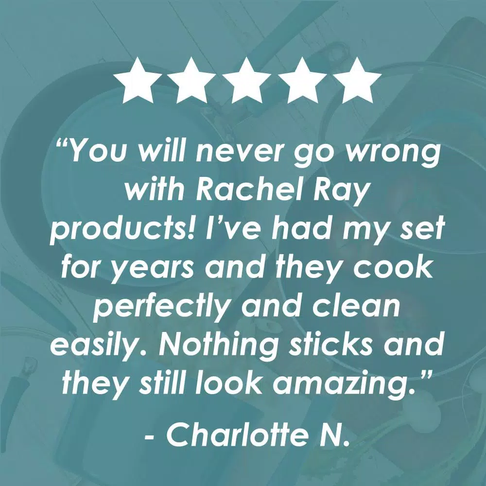 Buy 😍 Rachael Ray Cucina 0.75 Qt. Aluminum Nonstick Saucier In Blue 👍 5 Buy 😍 Rachael Ray Cucina 0.75 Qt. Aluminum Nonstick Saucier In Blue 👍 - Image 5