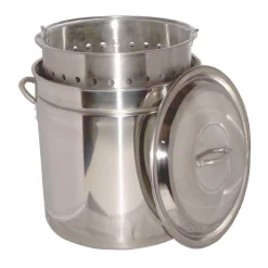 Best Pirce 🔔 King Kooker 102 Qt. Aluminum Stock Pot In Stainless Steel With Lid 🌟