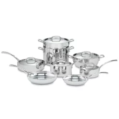 Best Sale 🔥 Cuisinart French Classic 13-Piece Stainless Steel Cookware Set In Silver And Stainless Steel 🧨