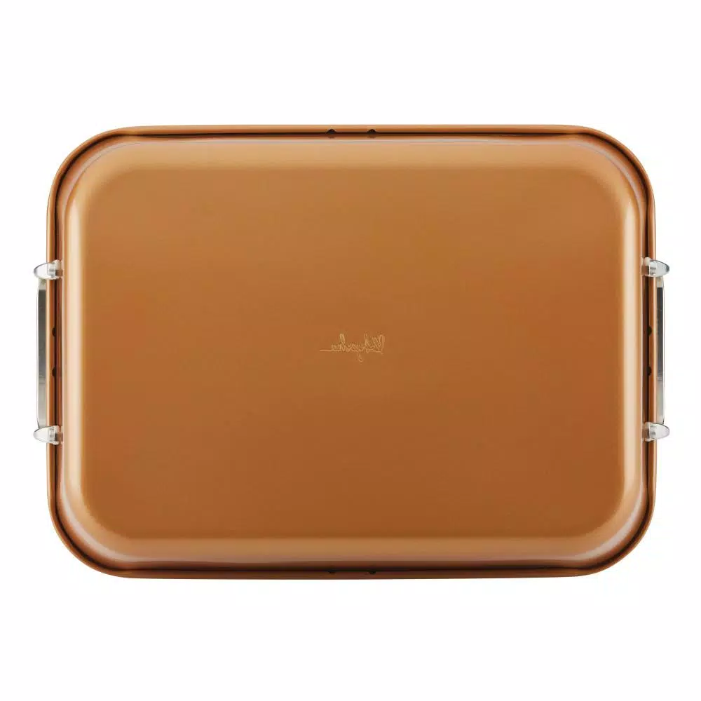 Best reviews of π Ayesha Curry Ayesha Bakeware Nonstick Roaster With Convertible Rack, 11-Inch X 15-Inch, Copper π₯ 3 Best reviews of π Ayesha Curry Ayesha Bakeware Nonstick Roaster With Convertible Rack, 11-Inch X 15-Inch, Copper π₯ - Image 3