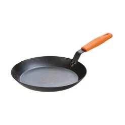 New 😀 Lodge 12 In. Carbon Steel Skillet In Black With Comfort Grip Handle 😀